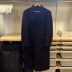 Wardrobe.NYC Womens Single Breasted Italian Wool Long Peacoat size US8